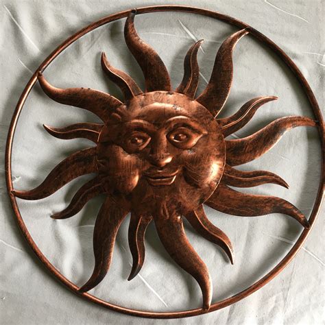 Metal Sun Outdoor Decor 